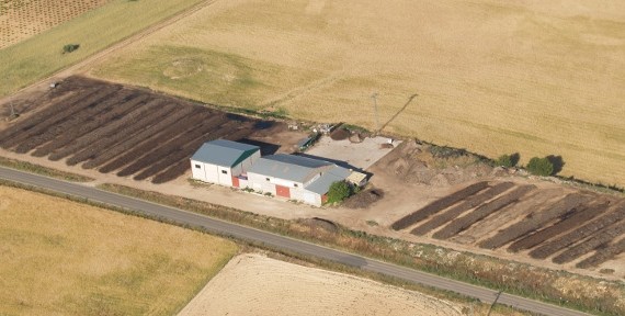 Vista aérea empresa Humus Fertil