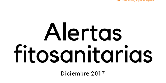 Alertas fitosanitarias